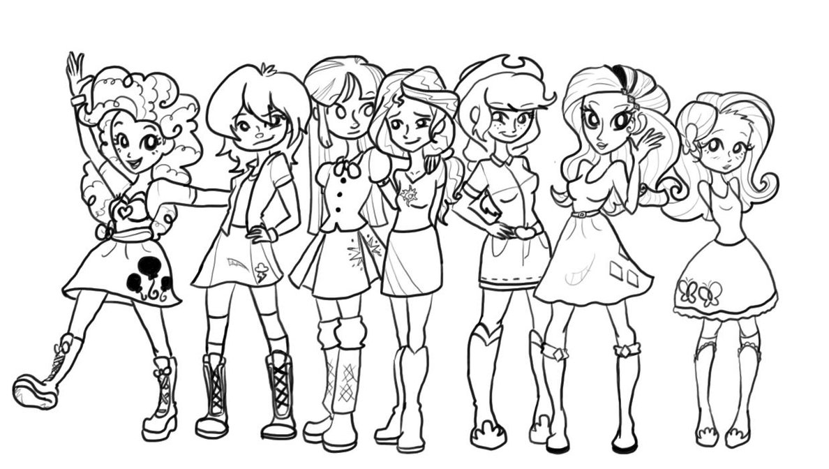 Equestria Girl Coloring Pages To Print at GetDrawings ...