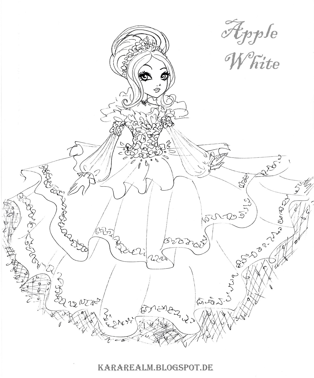 Ever After High Coloring Pages Raven at GetDrawings | Free download