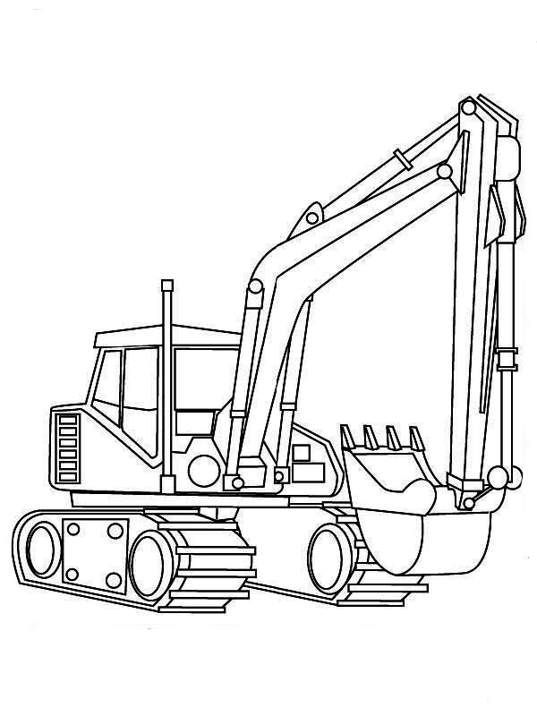 Excavator Coloring Page At Getdrawings Free Download