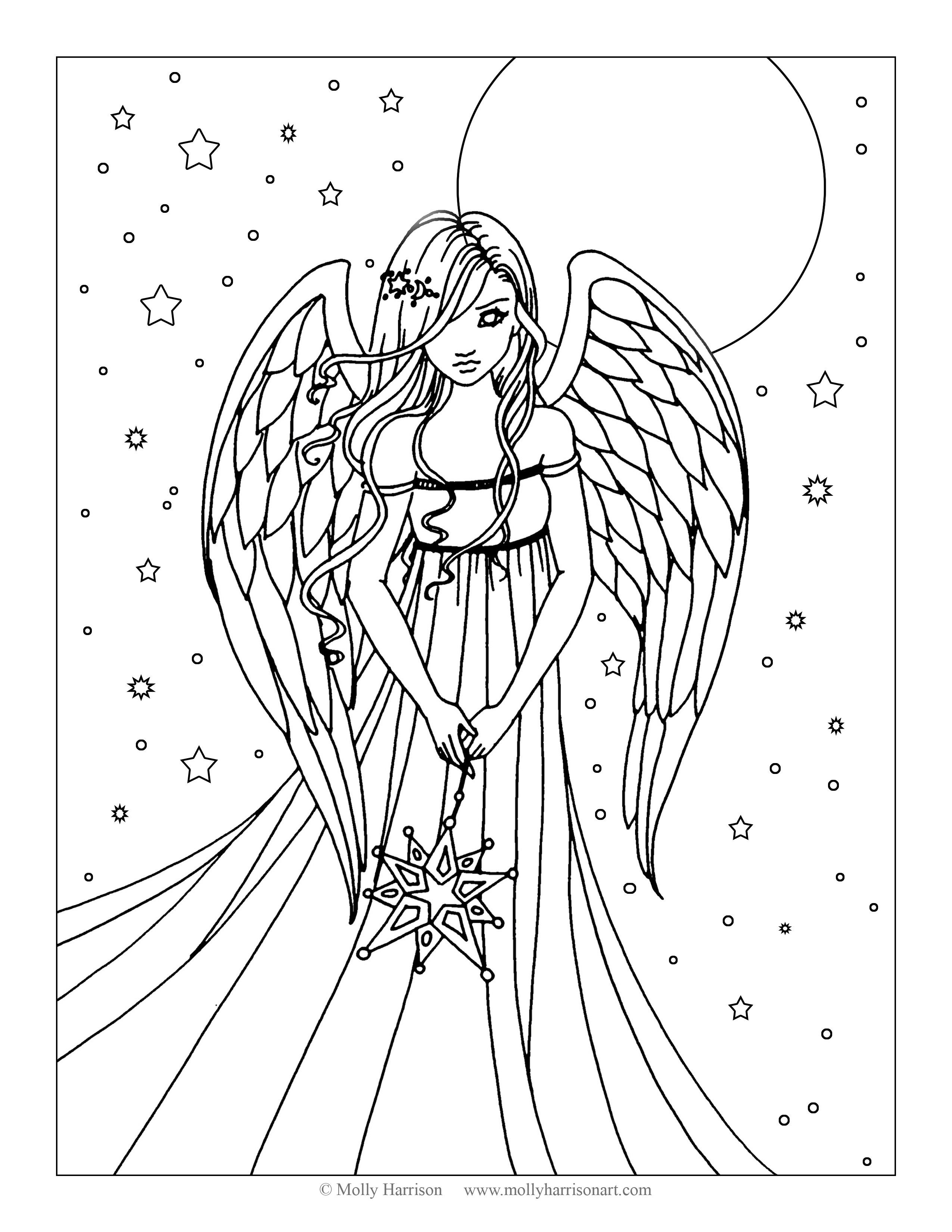 Fantasy Art Coloring Pages At GetDrawings Free Download