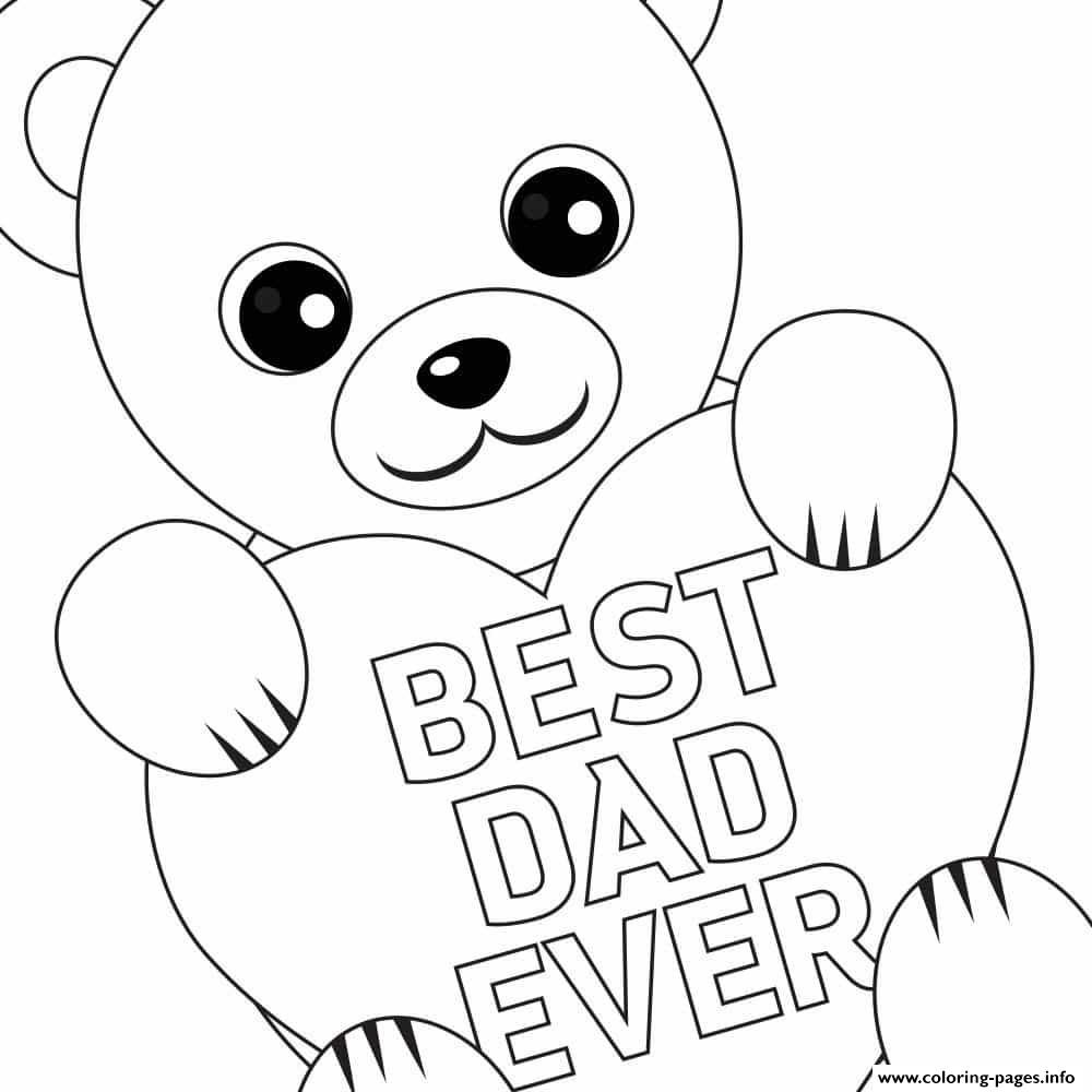 Fathers Day Printable Coloring Pages At Getdrawings Free Download