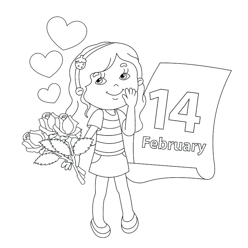 February Coloring Pages Printable at GetDrawings | Free download