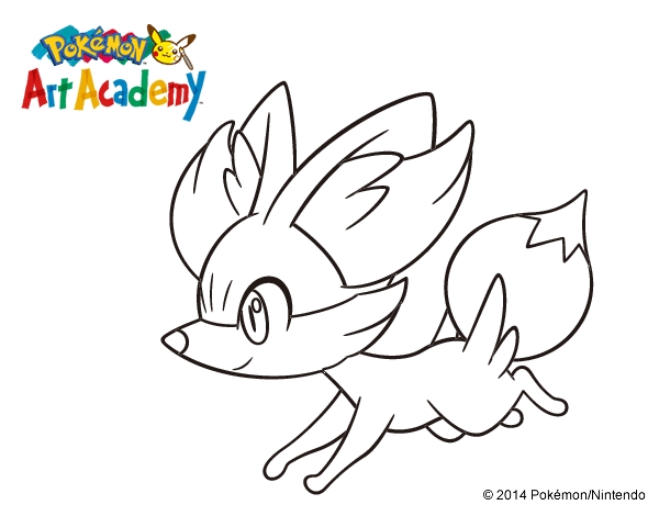 Fennekin Pokemon Coloring Page At Getdrawings Free Download