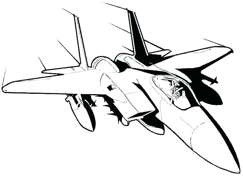 Fighter Plane Coloring Pages at GetDrawings Free download