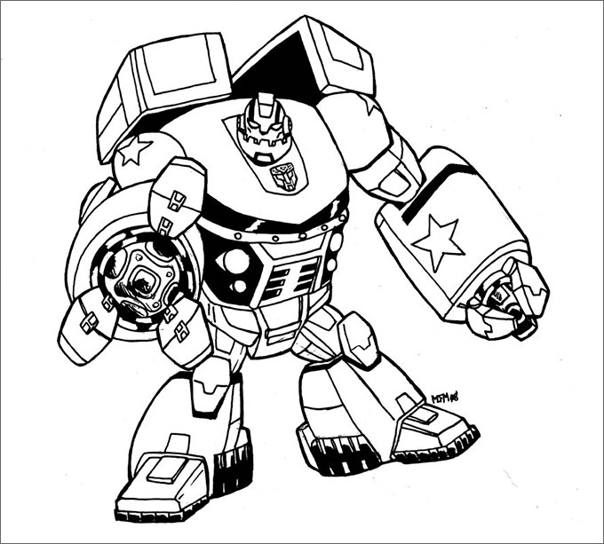 Fighting Robot Coloring Pages at GetDrawings | Free download