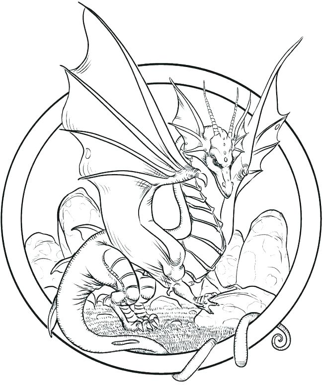 Fire Breathing Dragons Coloring Pages at GetDrawings | Free download
