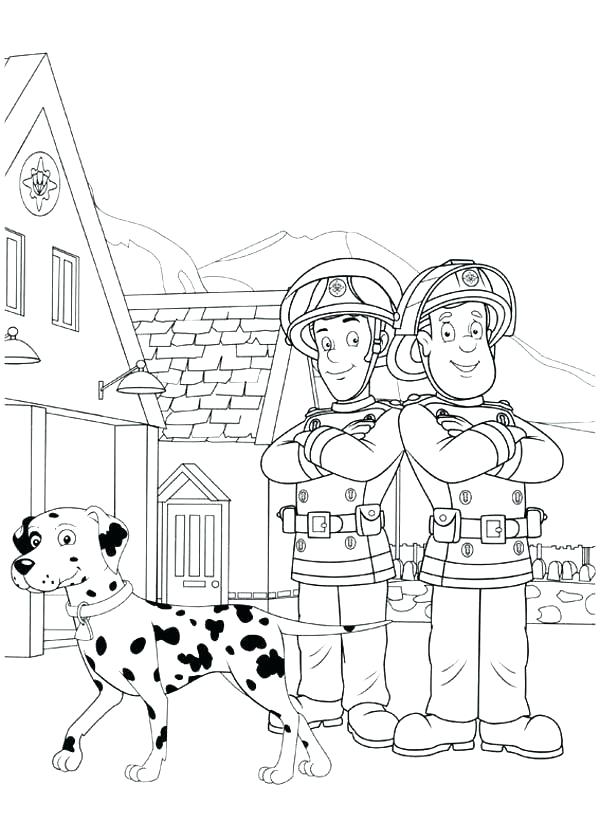 Fire Department Coloring Pages At GetDrawings Free Download
