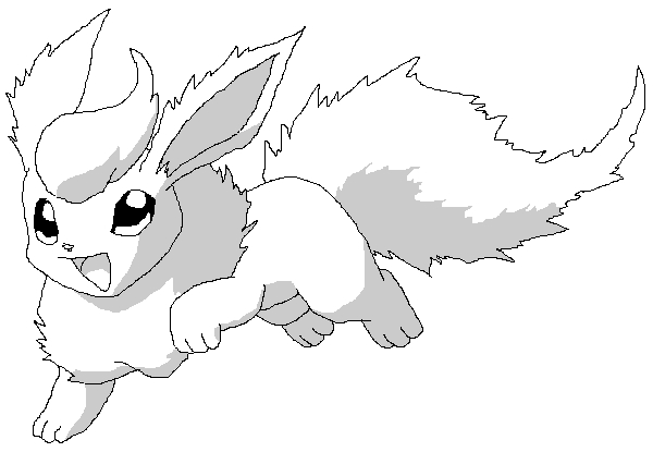 Flareon Pokemon Coloring Pages at GetDrawings | Free download