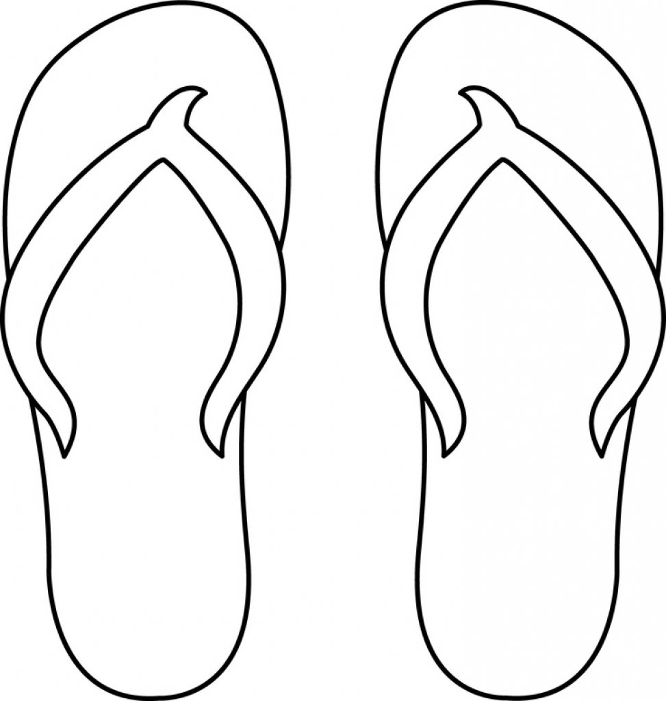 Flip Flop Coloring Pages Free Printable At GetDrawings Free Download