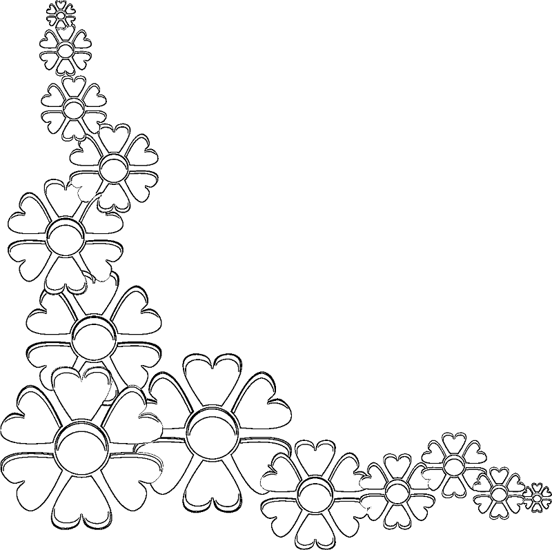 Flower Border Coloring Pages at GetDrawings | Free download