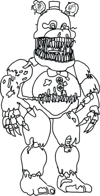 Fnaf 2 Coloring Pages at GetDrawings | Free download