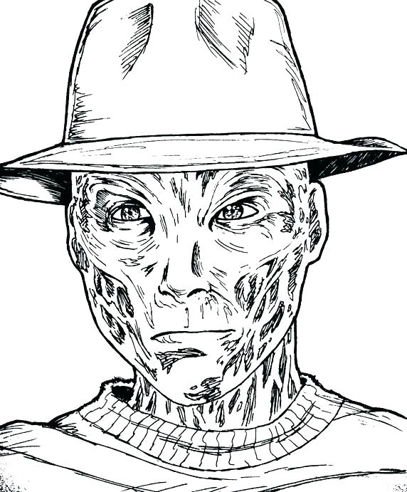 572x691 Freddy Krueger Coloring Pages Also Share On Griffin Coloring.