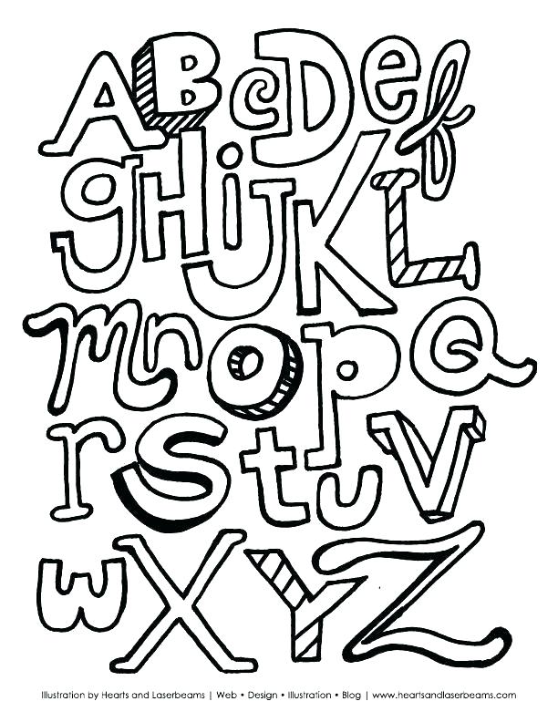 Free Alphabet Coloring Pages at GetDrawings | Free download