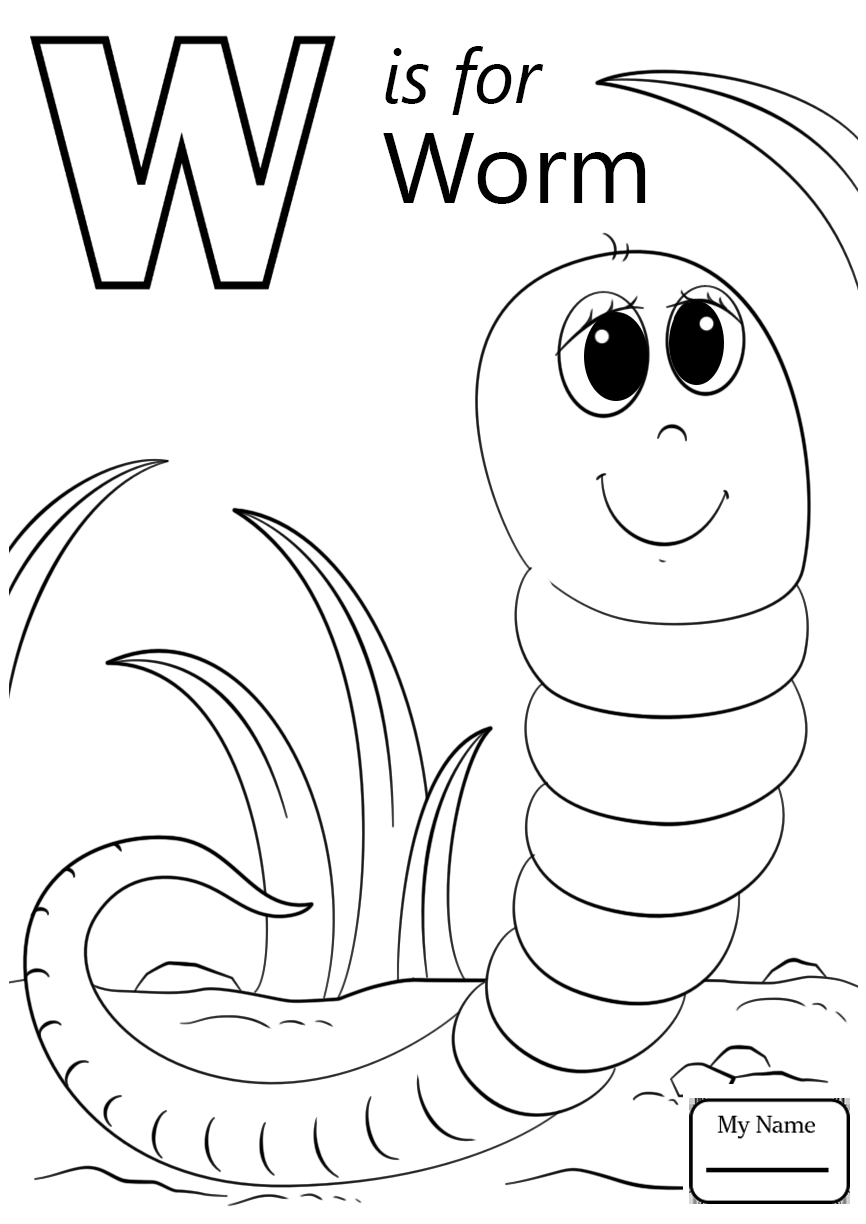 Letter W Coloring Pages For Toddlers