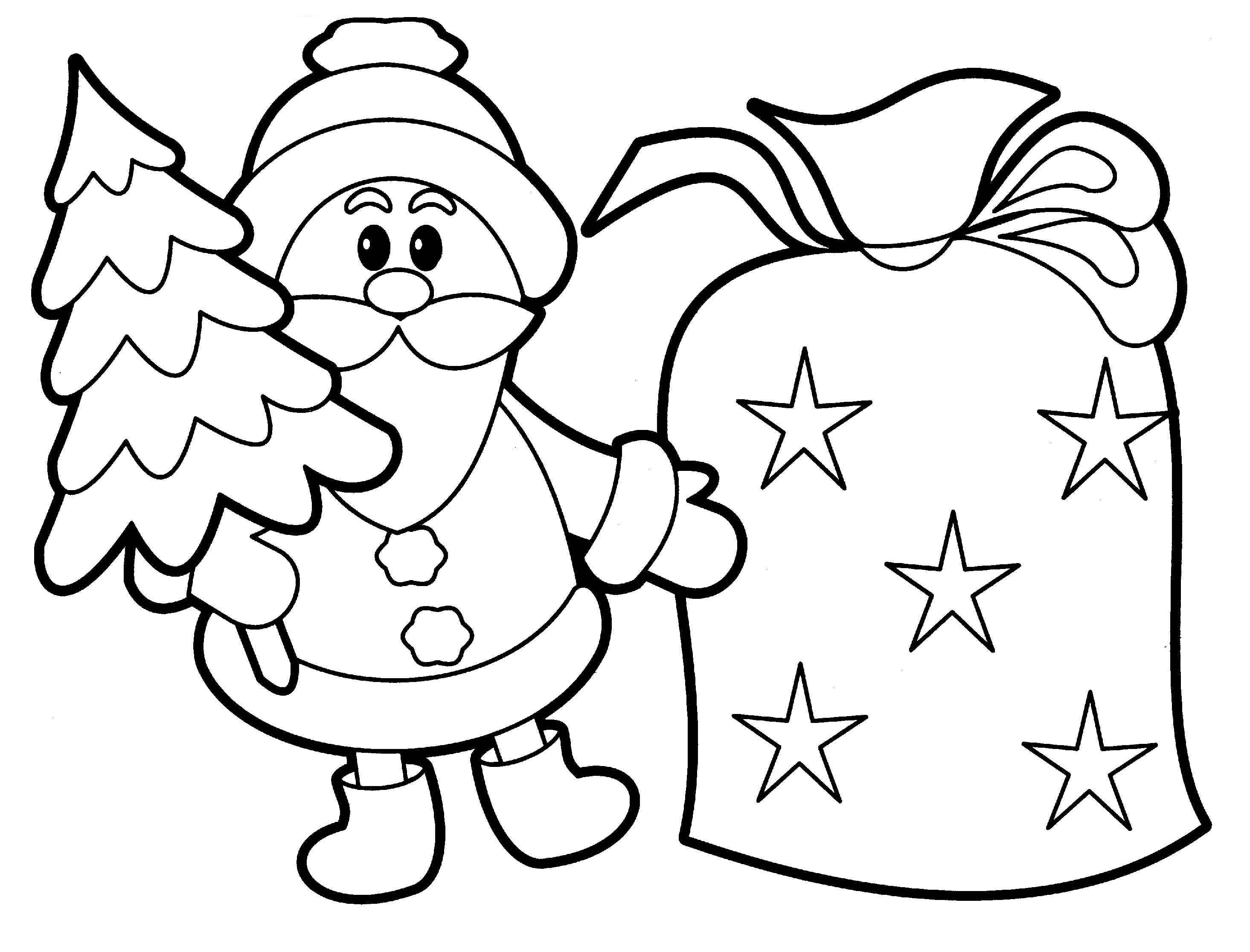 Printable christmas coloring pages for toddlers