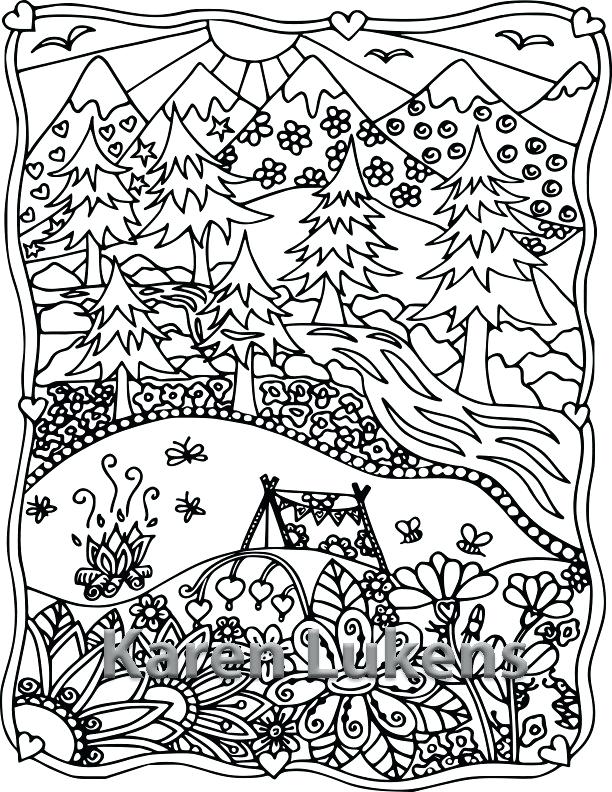 Free Coloring Pages Camping Theme at GetDrawings | Free download