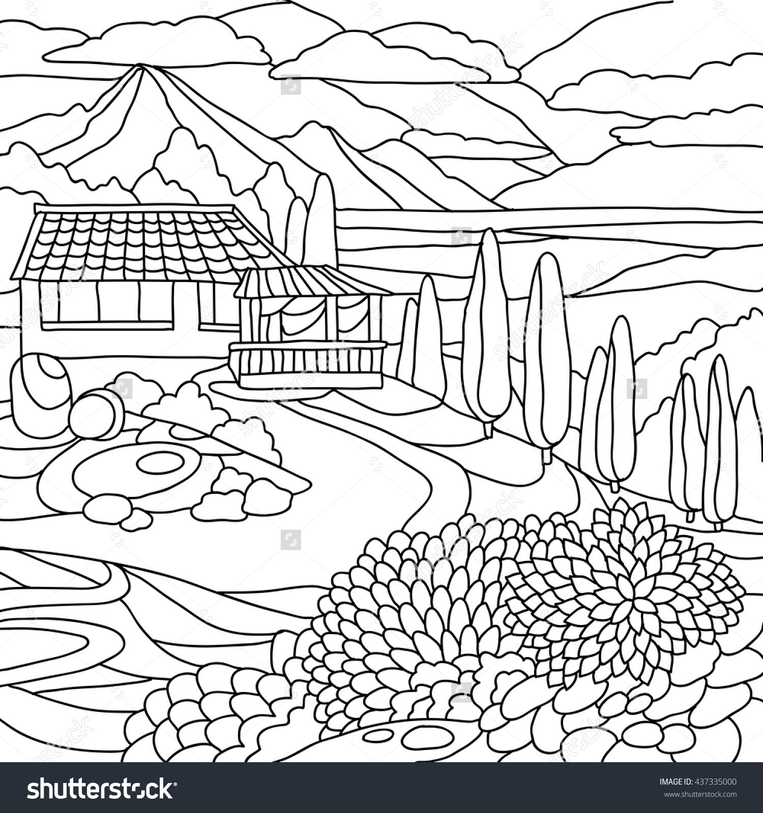 Free Coloring Pages Landscapes Printables at GetDrawings Free download