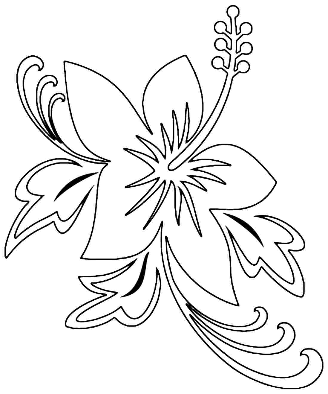 Chronicles of Kannara: Hawaiian Flower Coloring Pages