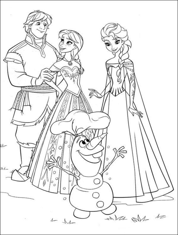 Frozen - Free printable Coloring pages for kids