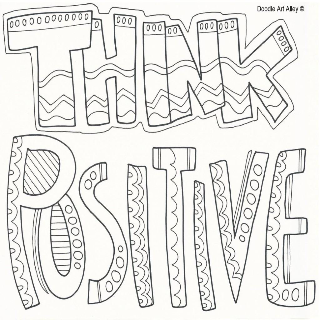 The Best Free Positive Coloring Page Images. Download From 29 Free