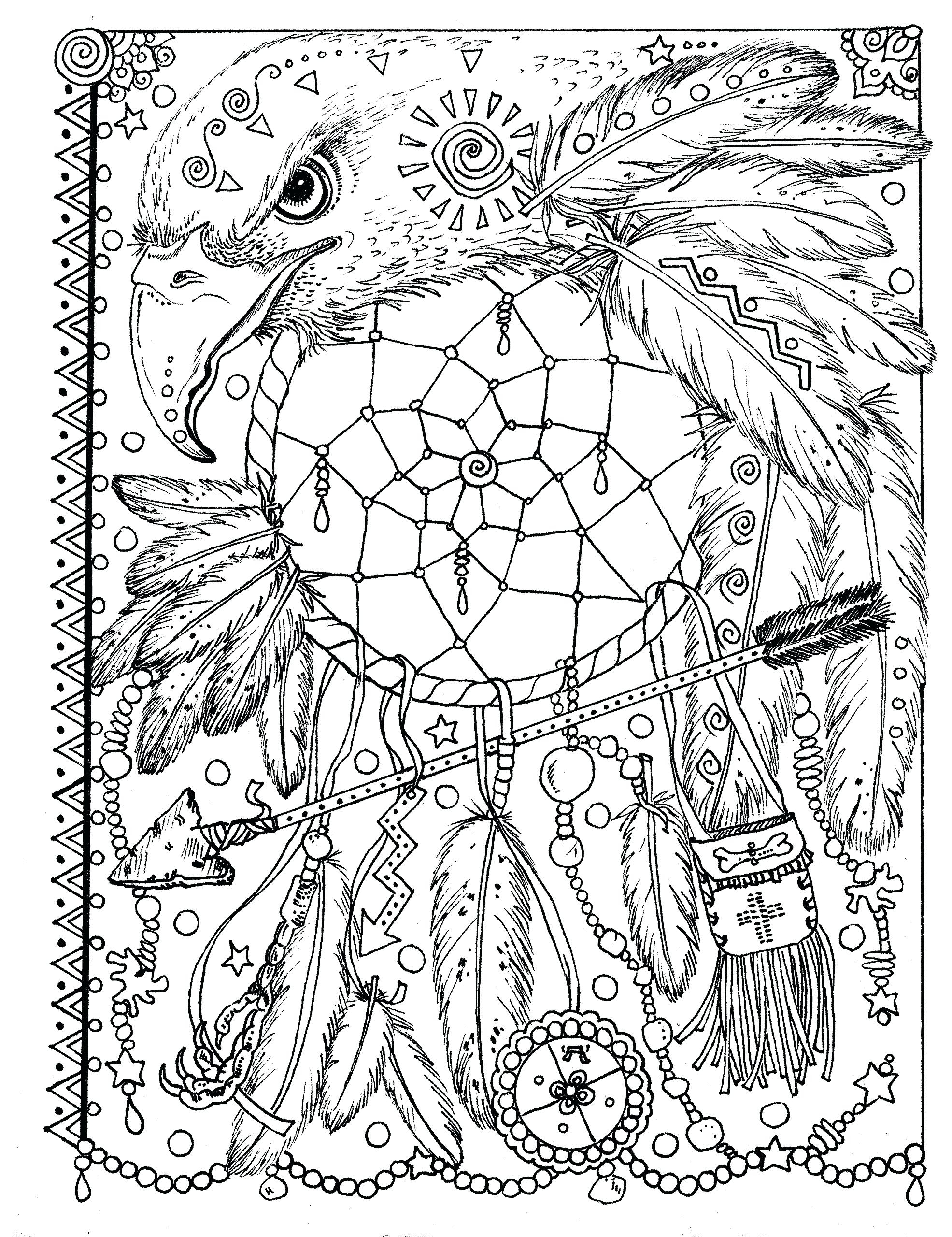 Free Dream Catcher Coloring Pages at GetDrawings | Free download