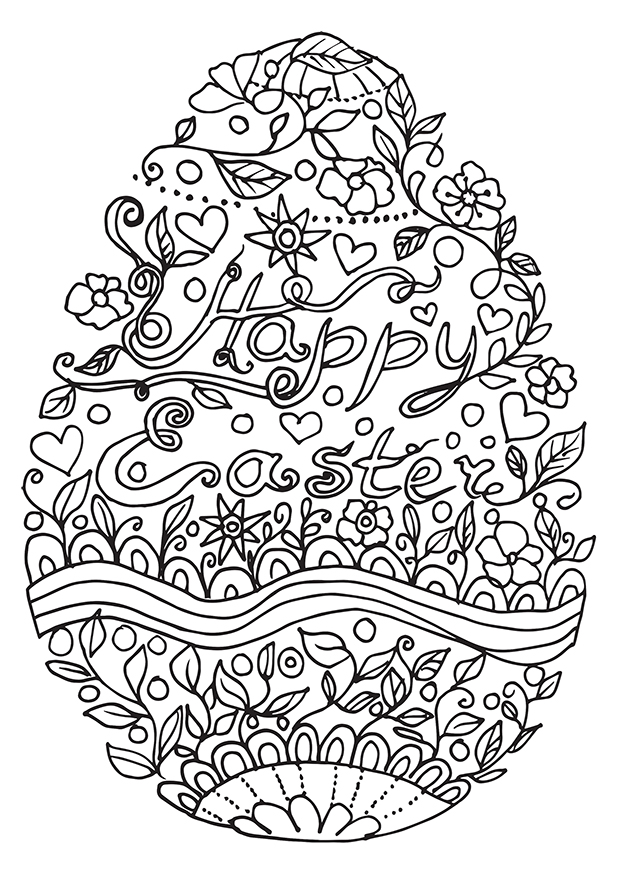 easter coloring pages Adult