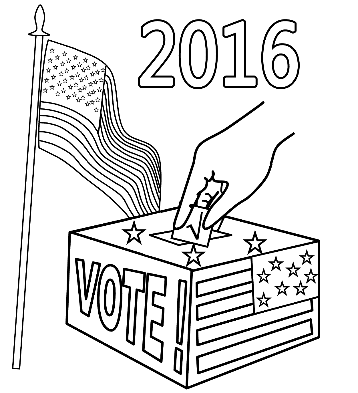 Free Printable Election Day Coloring Pages