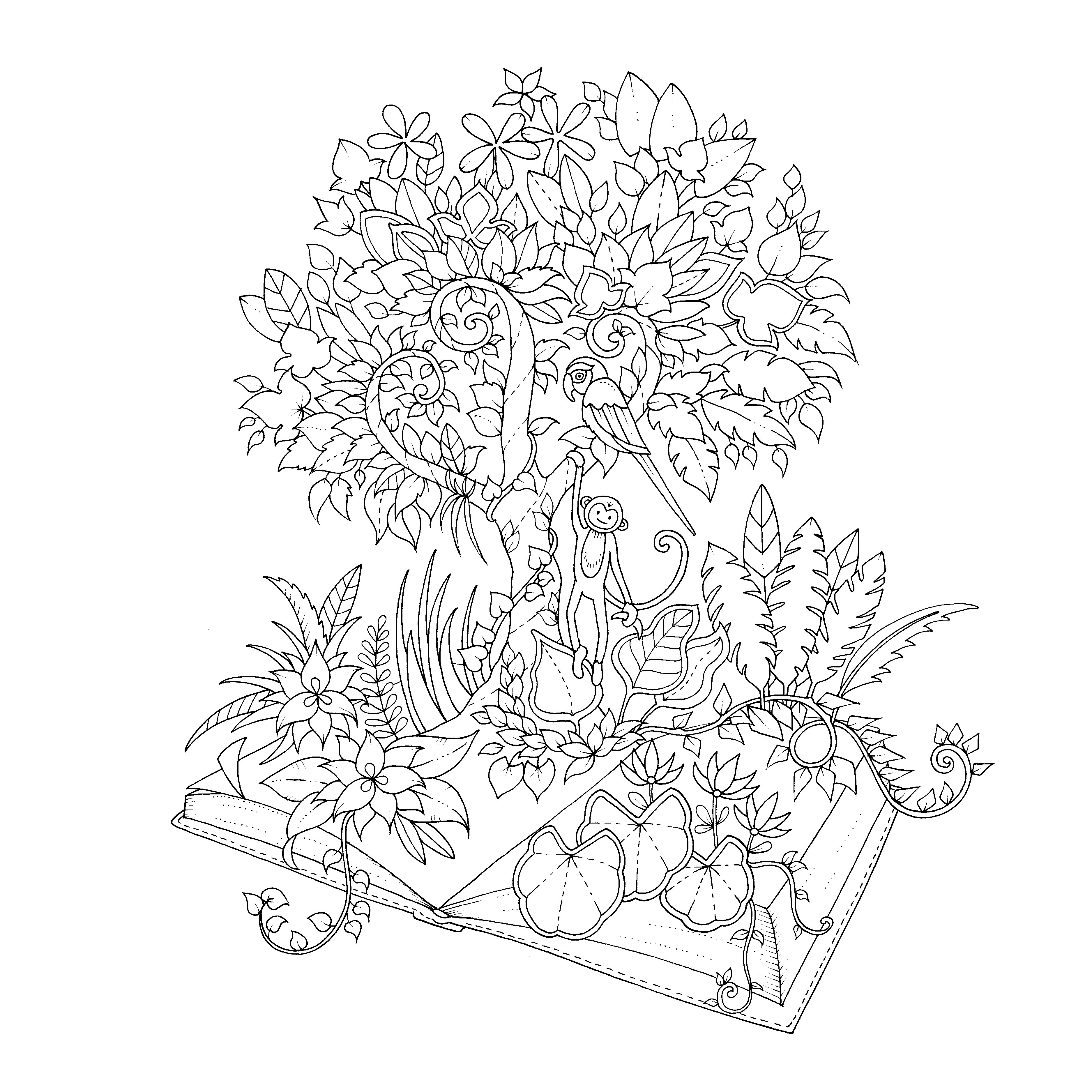 Free Enchanted Forest Coloring Pages at GetDrawings | Free download