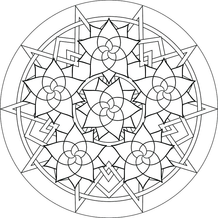 Free Flower Mandala Coloring Pages at GetDrawings | Free download
