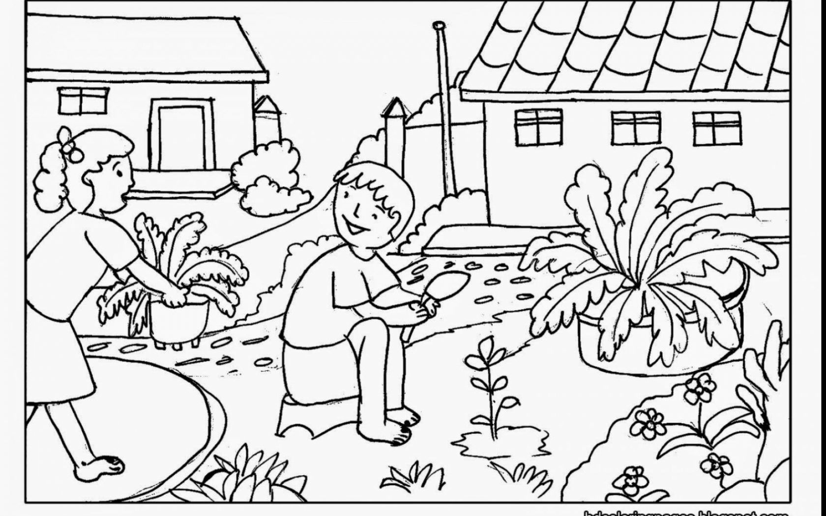 Free Garden Coloring Pages At GetDrawings Free Download