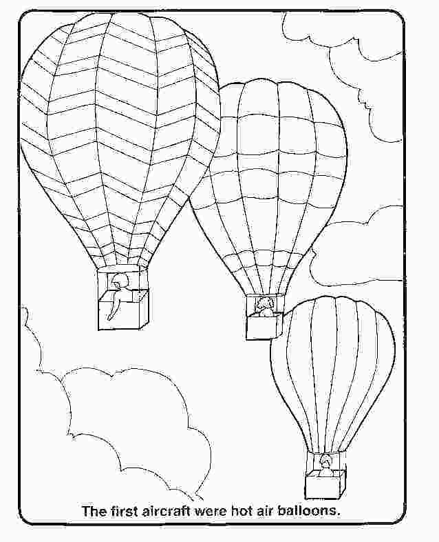 Free Hot Air Balloon Coloring Pages at GetDrawings | Free download