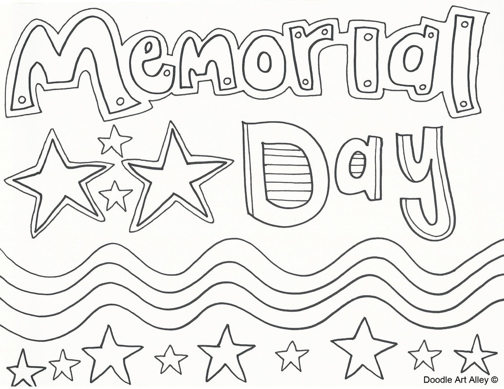 Printable coloring pages for memorial day