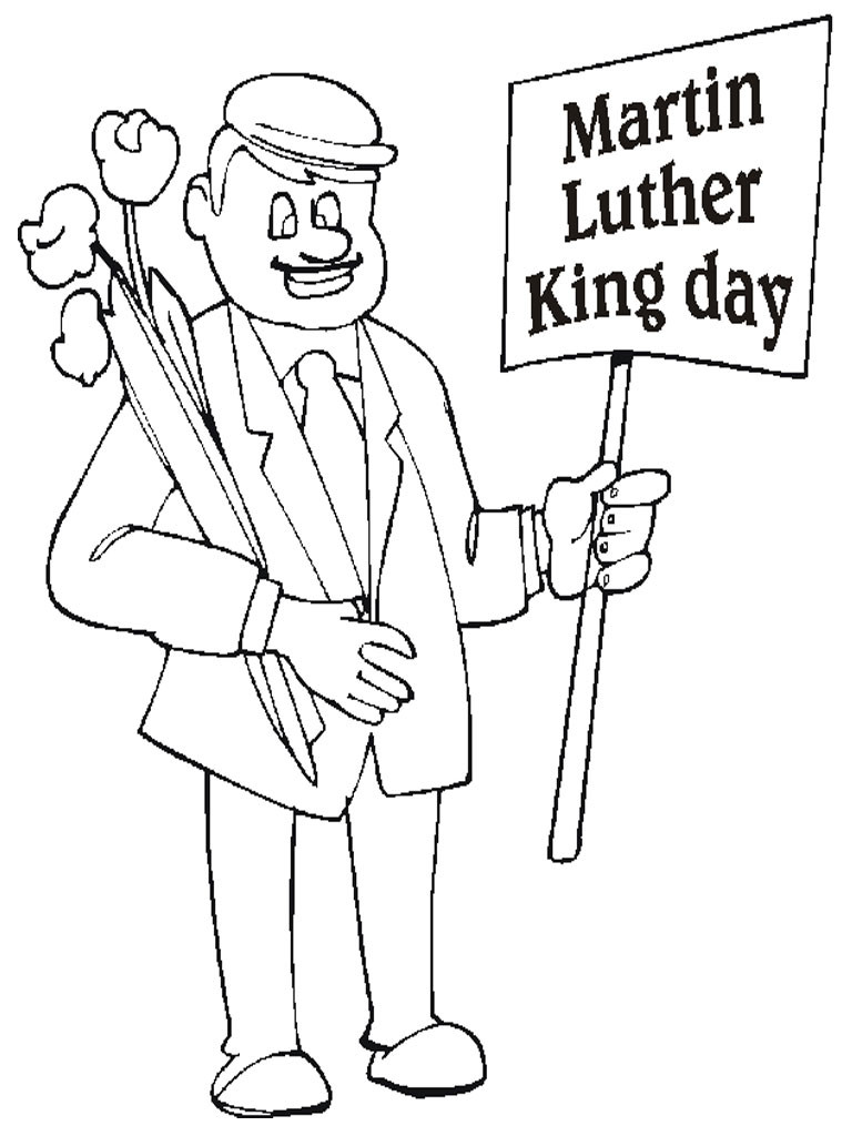 Free Mlk Coloring Pages At GetDrawings Free Download