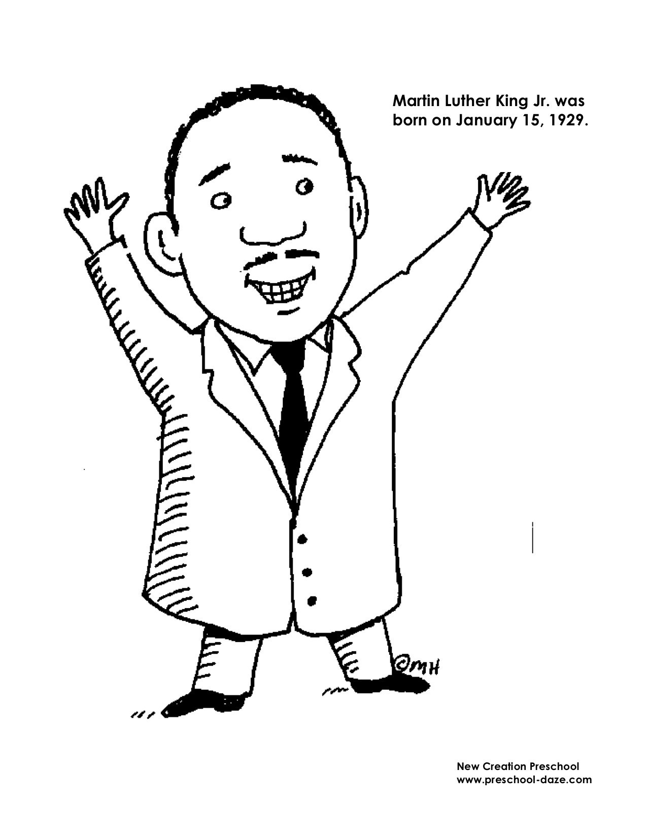 Free Mlk Coloring Pages At GetDrawings Free Download