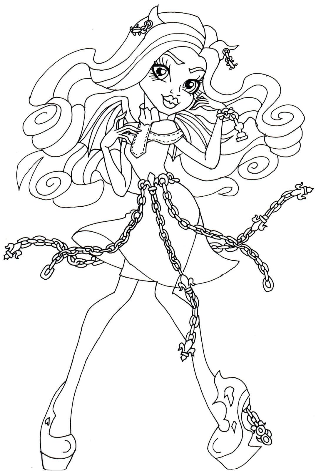 Free Monster High Coloring Pages At Getdrawings Free Download