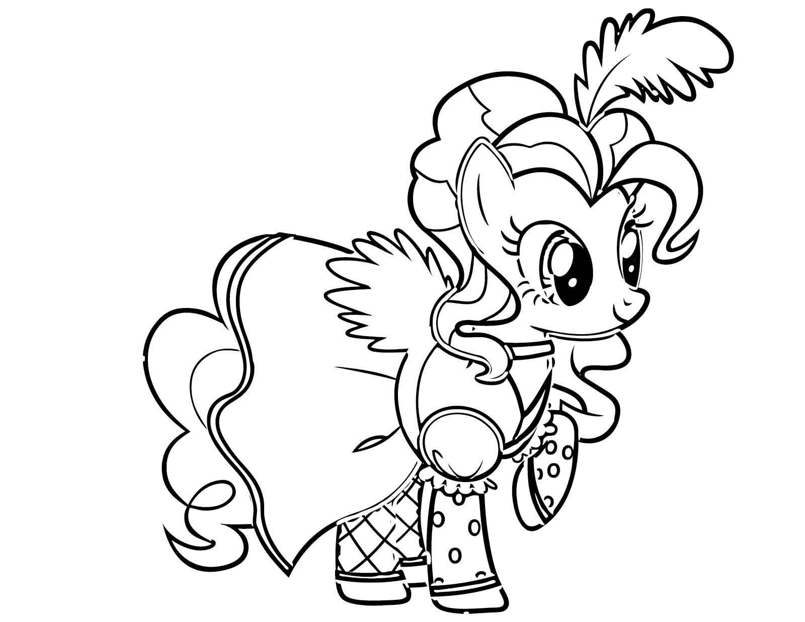 Printable My Little Pony Birthday Coloring Pages : Free Mlp Rainbow