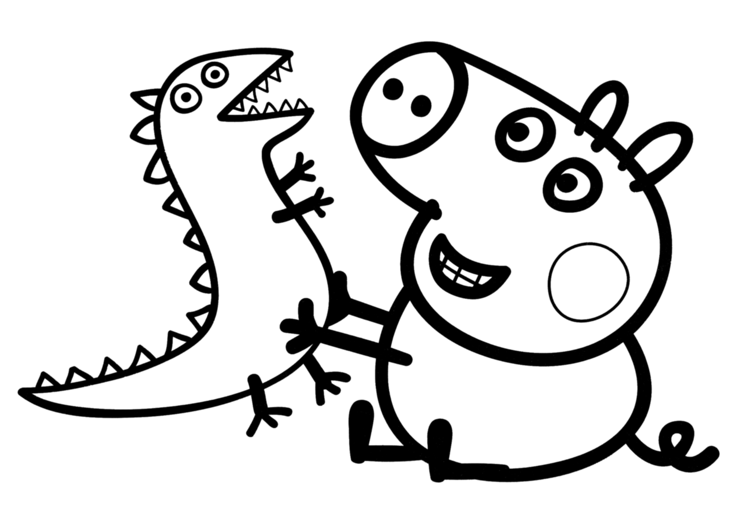 Free Printable Peppa Pig Coloring Pages At GetDrawings Free Download