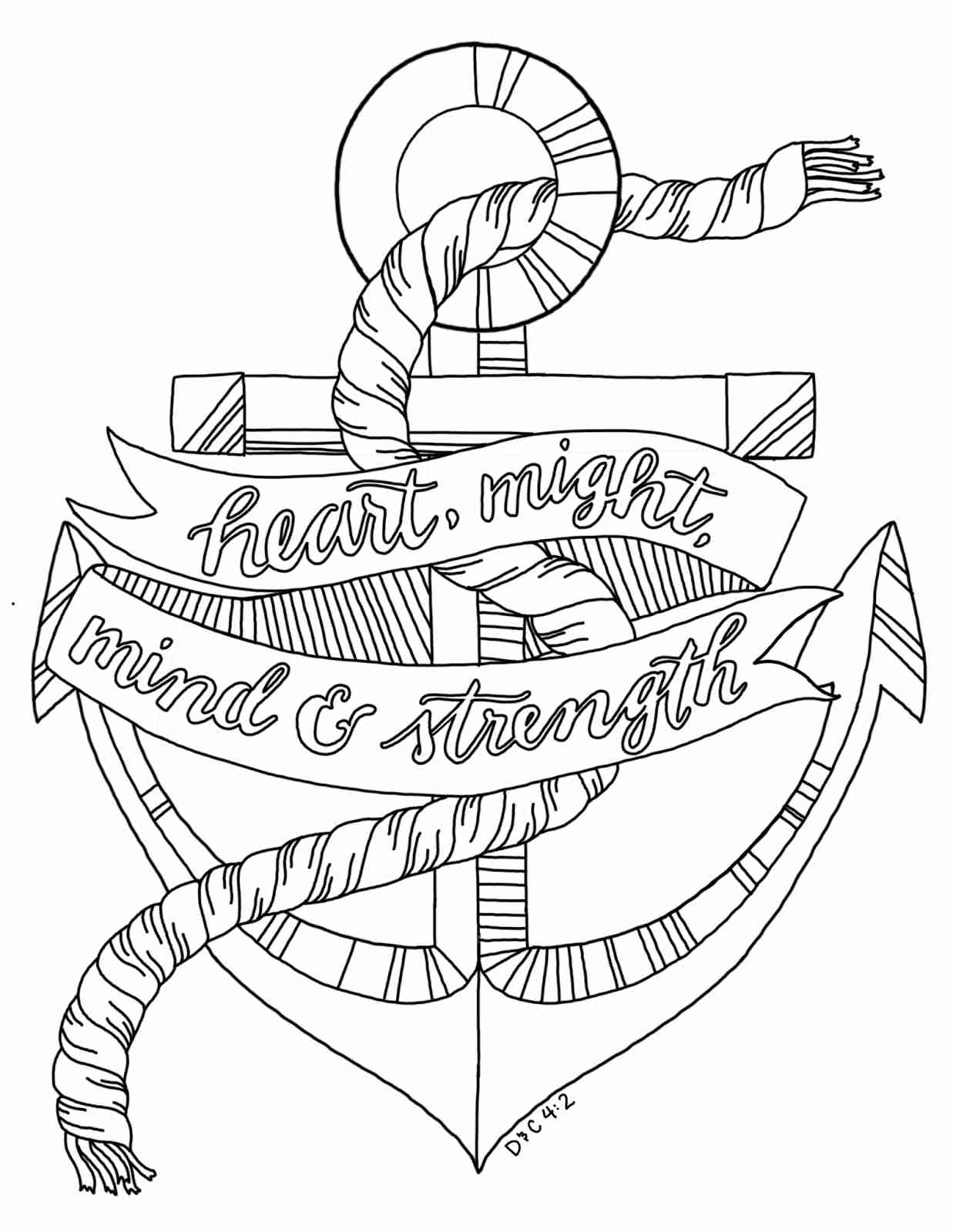 Free Printable Anchor Coloring Pages at GetDrawings | Free download