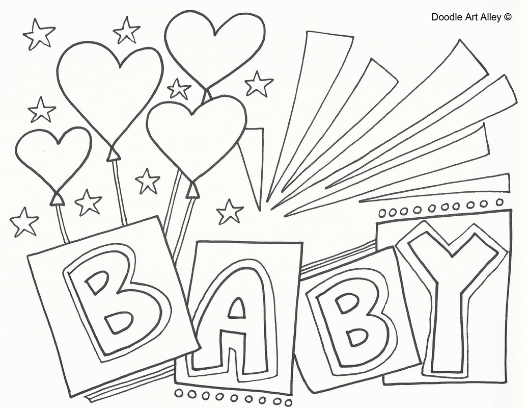 Printable Newborn Baby Coloring Pages - newborn baby