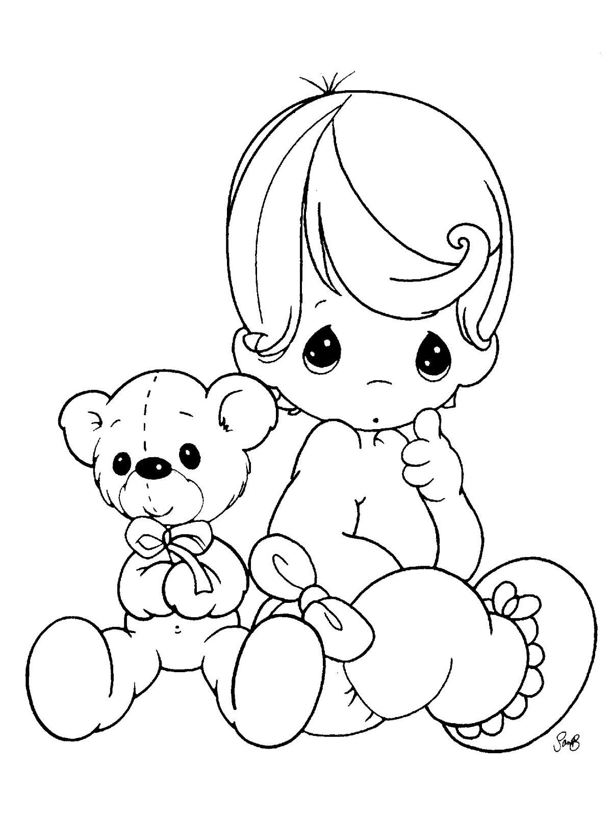 Free Printable Baby Coloring Pages At Getdrawings Free Download