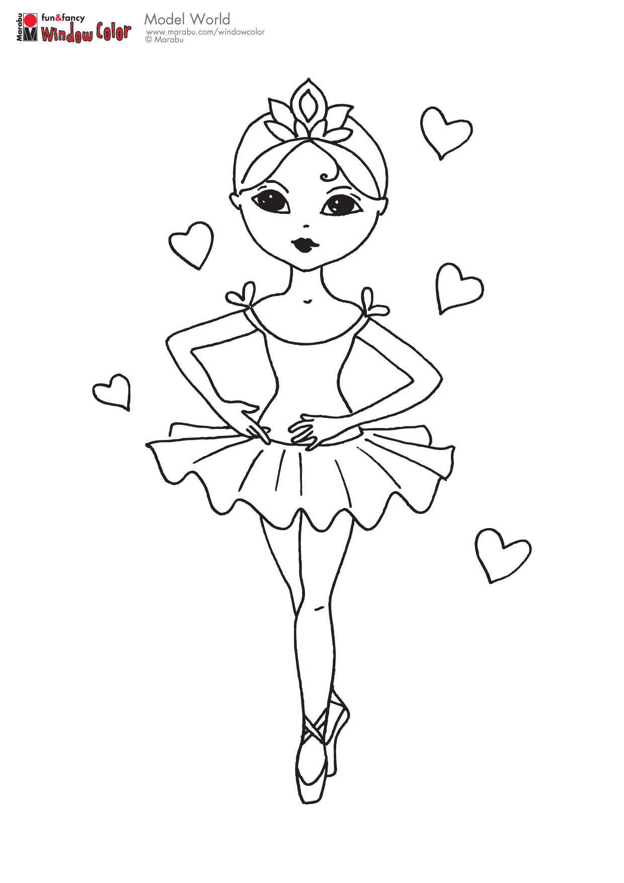 Printable Ballerina Coloring Pages