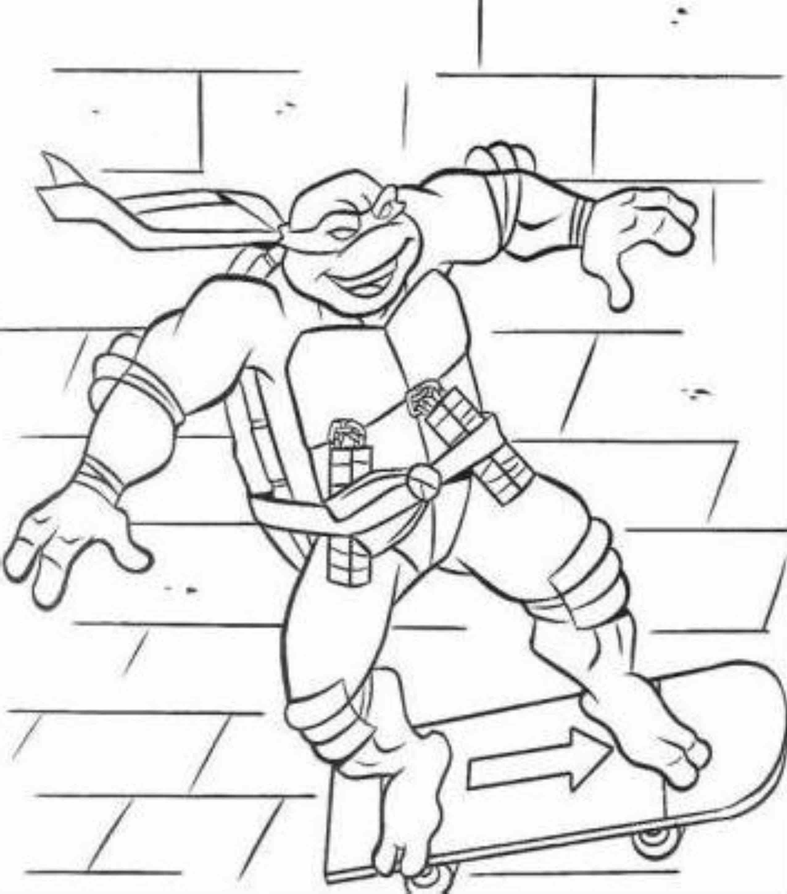 Free Printable Coloring Pages Teenage Mutant Ninja Turtles at