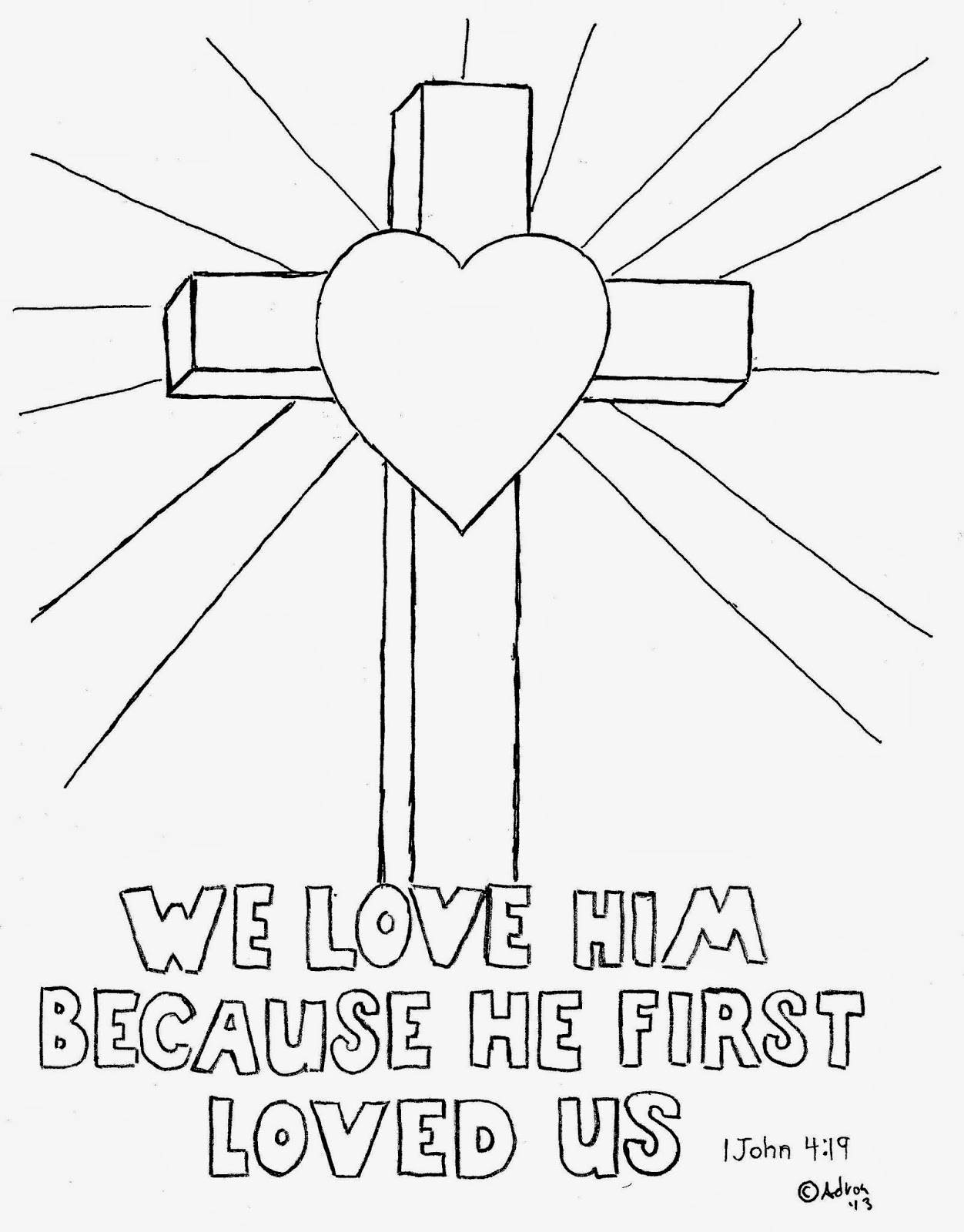 Free Printable Cross Coloring Pages at GetDrawings Free download