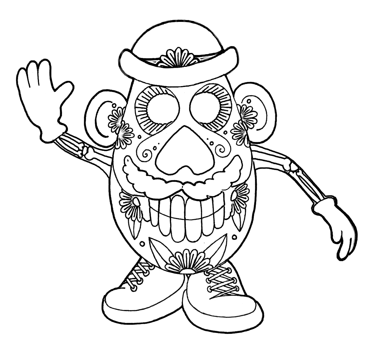 Free Printable Day Of The Dead Coloring Pages At GetDrawings Free 