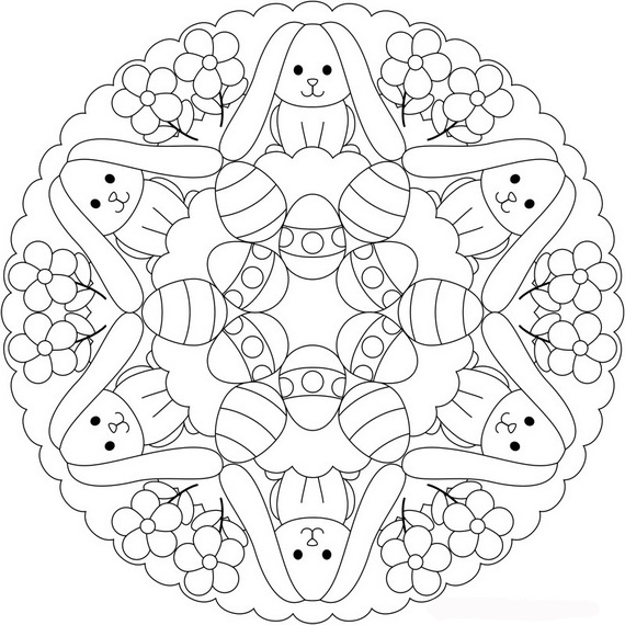 Free Printable Easter Coloring Pages For Adults at GetDrawings | Free