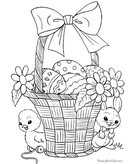 Free Printable Easter Coloring Pages For Adults at GetDrawings | Free