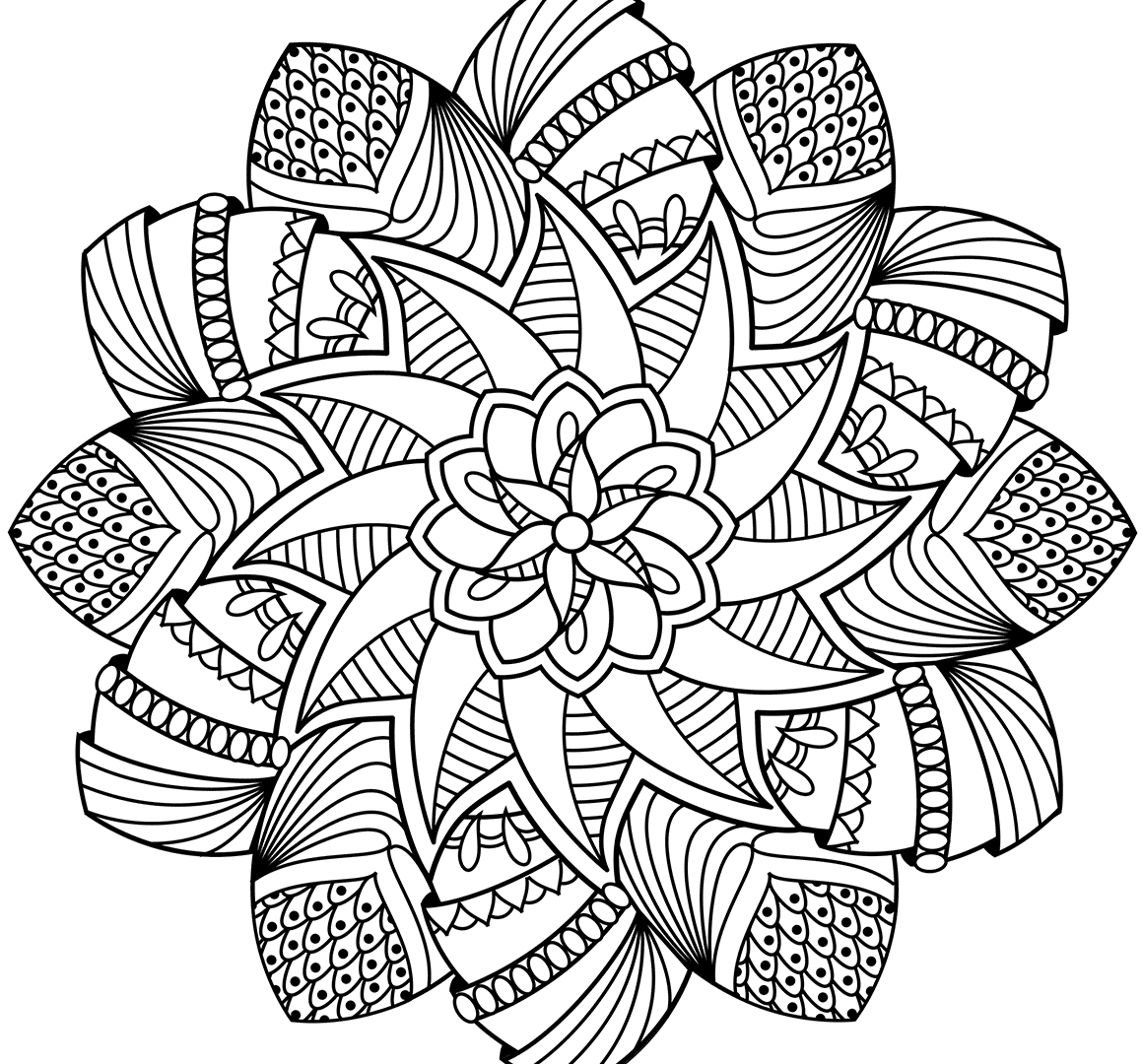 Free Printable Flower Mandala Coloring Pages At GetDrawings Free Download