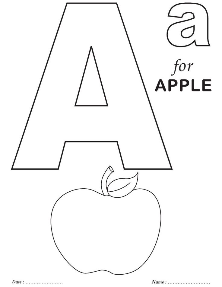 Free Letter Coloring Pages Printable