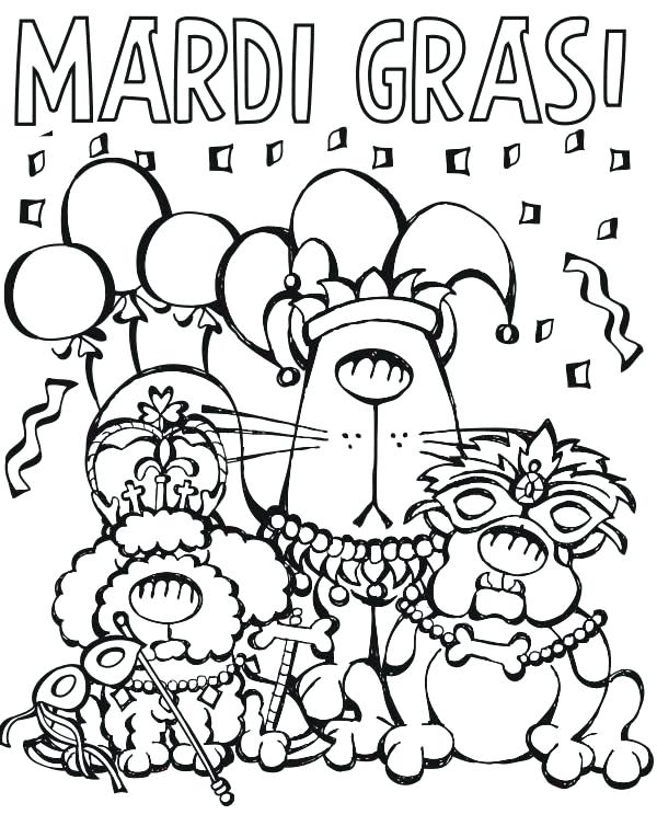 Free Printable Mardi Gras Coloring Pages at GetDrawings | Free download