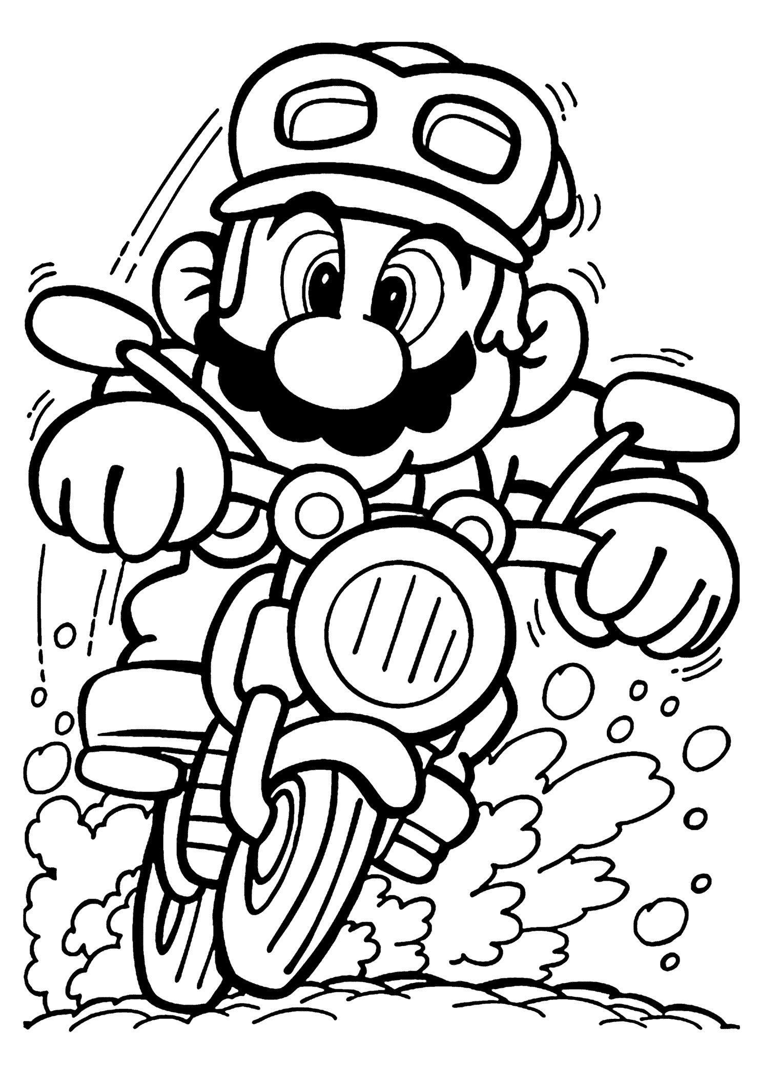 Free Printable Mario Coloring Pages at GetDrawings | Free download